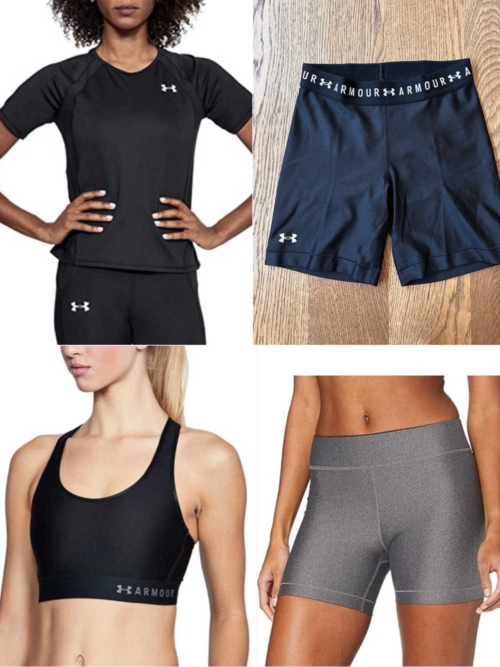 Under Armour Women's 4 Piece BUNDLE Workout clothes Size SMALL & X-SMALL